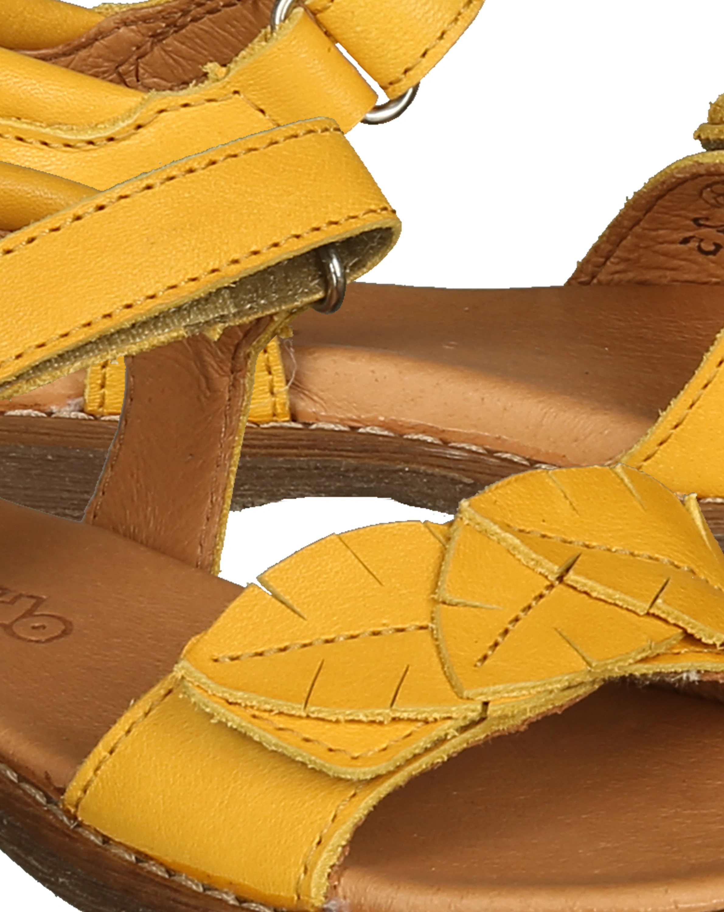 Sandale LORE LEAVES in dark yellow