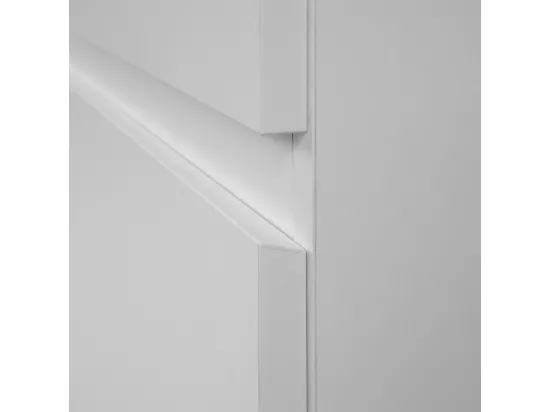 Armoire 2 portes 2 tiroirs blanc- L80 x H191 x P55 cm