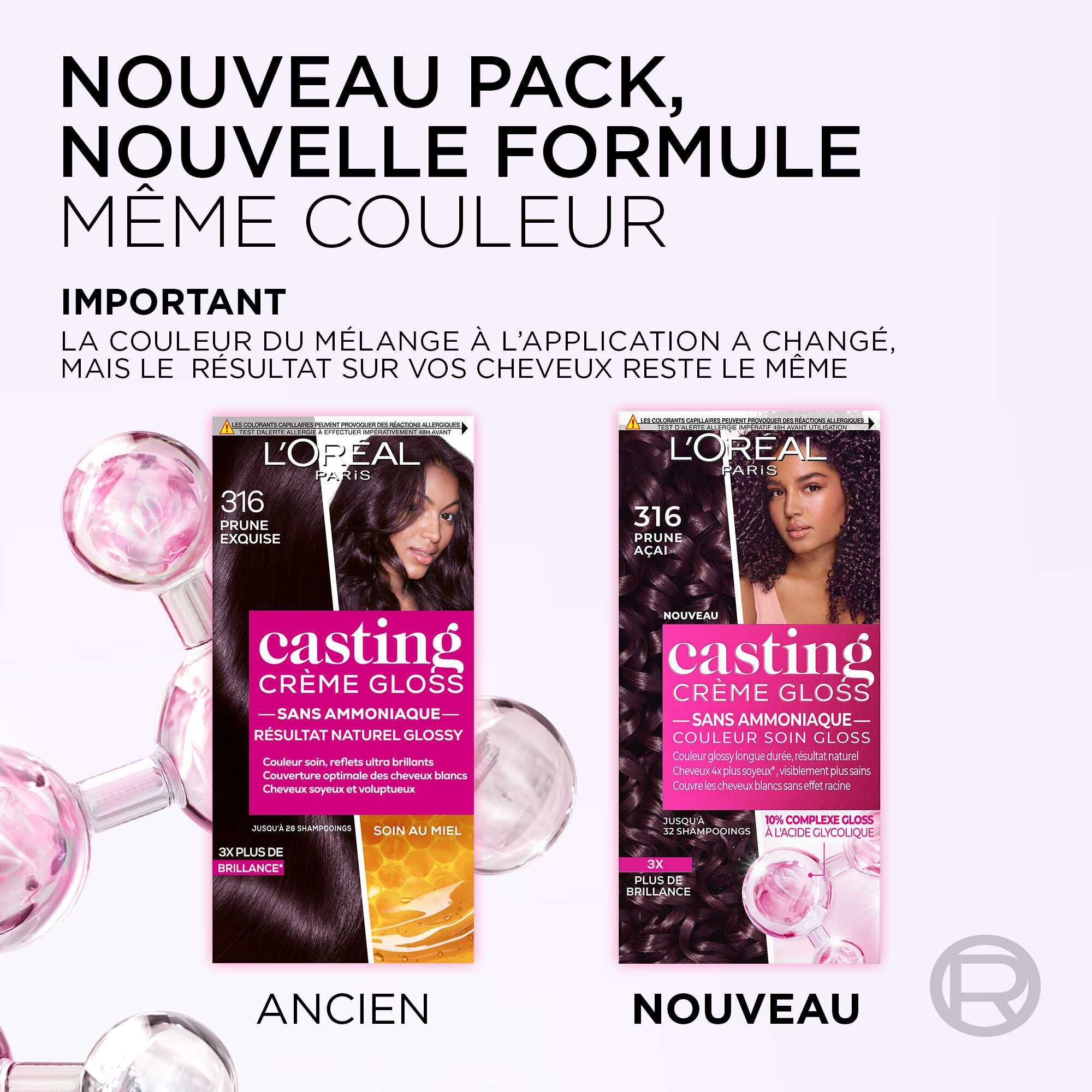 Casting Crème Gloss Reflets · Couleur soin, reflets ultra brillants