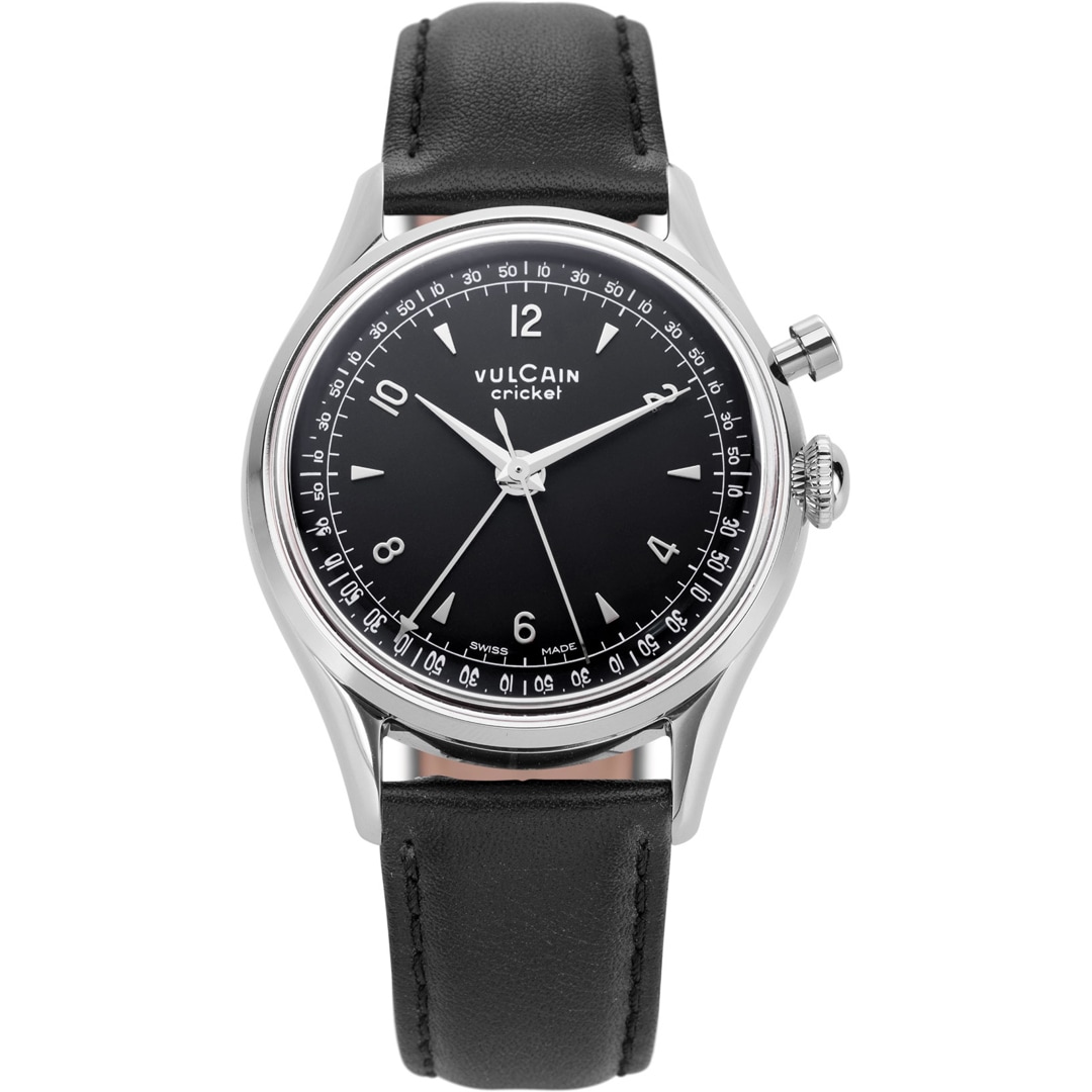 Vulcain Cricket Tradition 36mm Black Steel Caseback