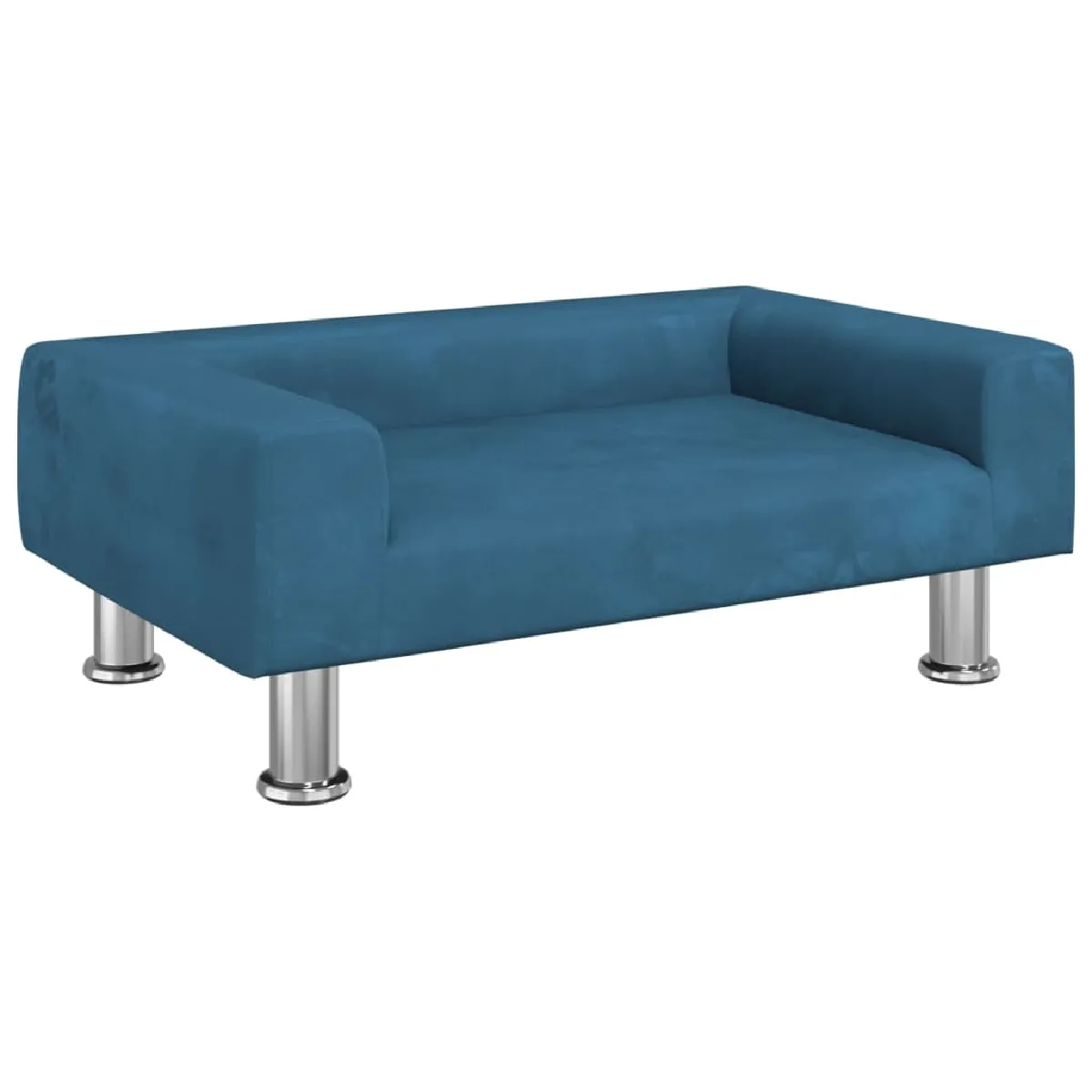 vidaXL Canapé enfants bleu velours