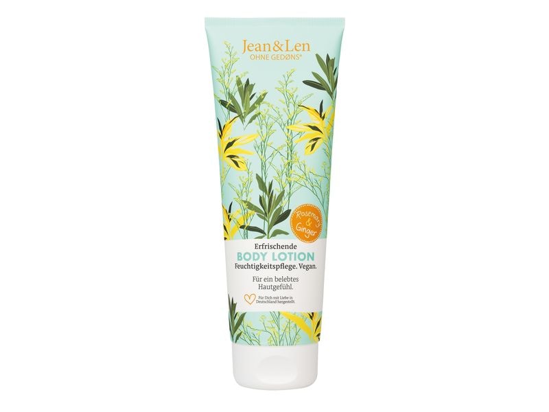 Jean & Len Body Lotion Rosemary and Ginger 250 ml Vegane Körperlotion für alle Hauttypen