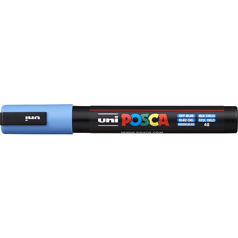 Posca PC5M vandbaseret tusch - himmelblå