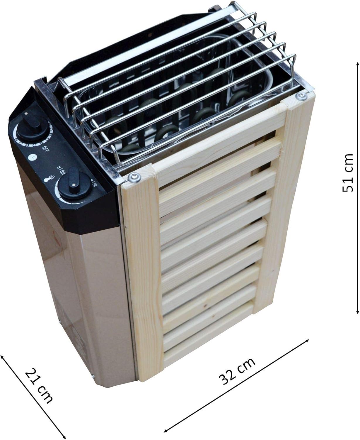 Saunaofen mit integrierter Steuerung 3,6 kW 230V