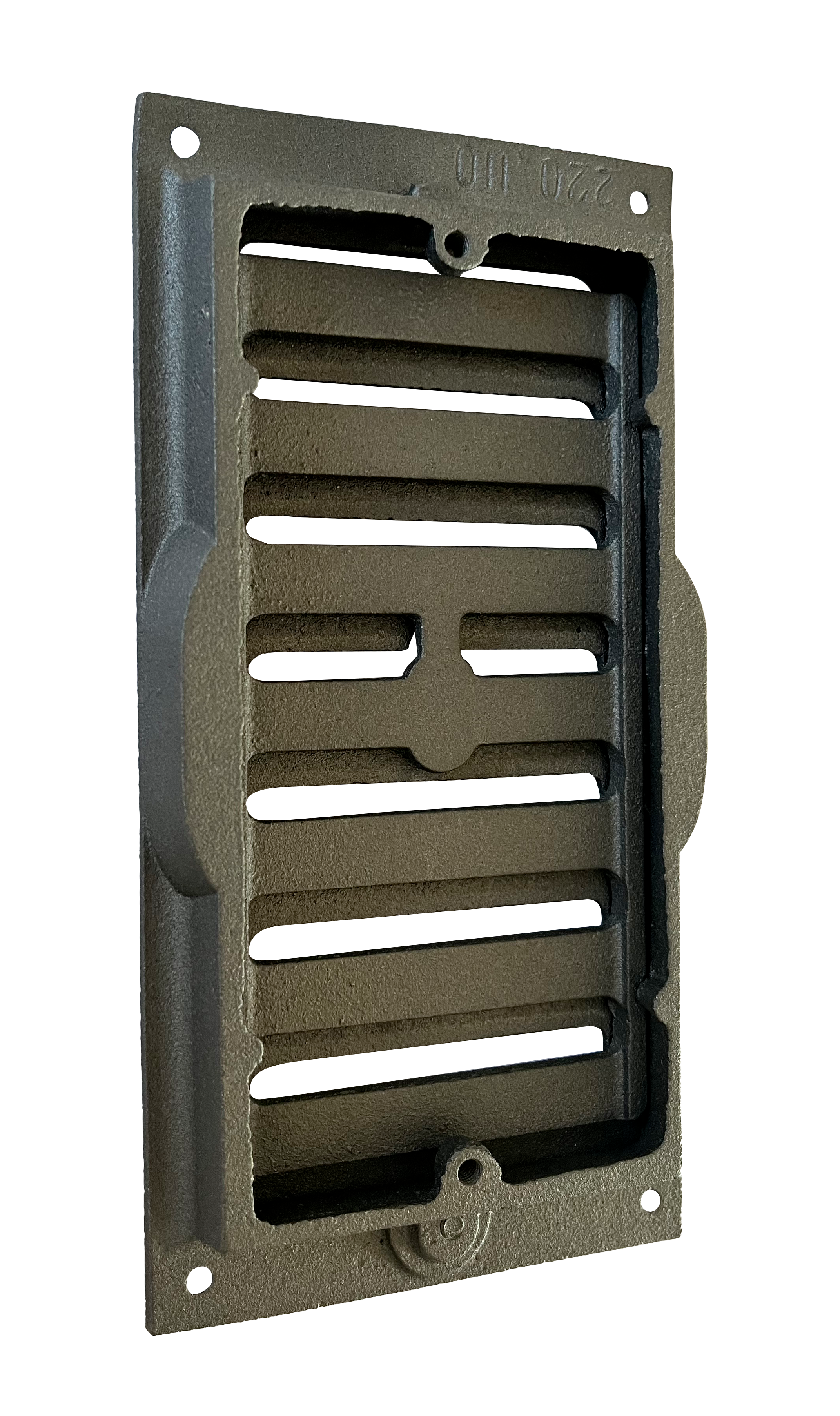 Grille à coulisse en fonte 21 cm x 10.5 cm