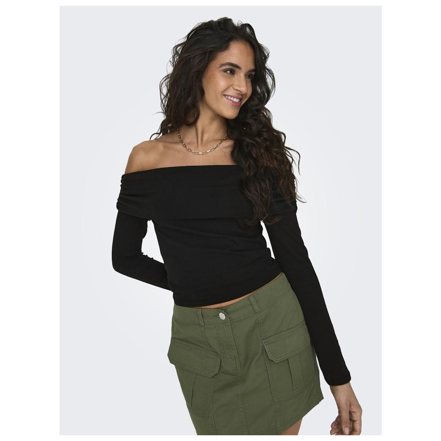 Only ONLLIVE LOVE L/S OFF SHOULDER