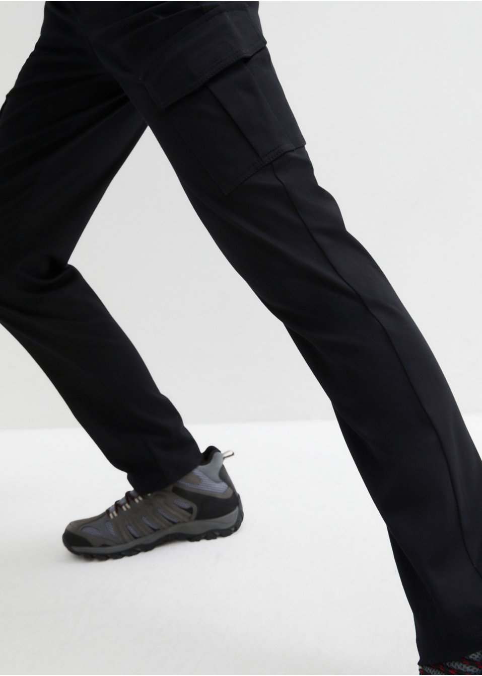 Pantalon fonctionnel imperméable en twill extensible, Straight