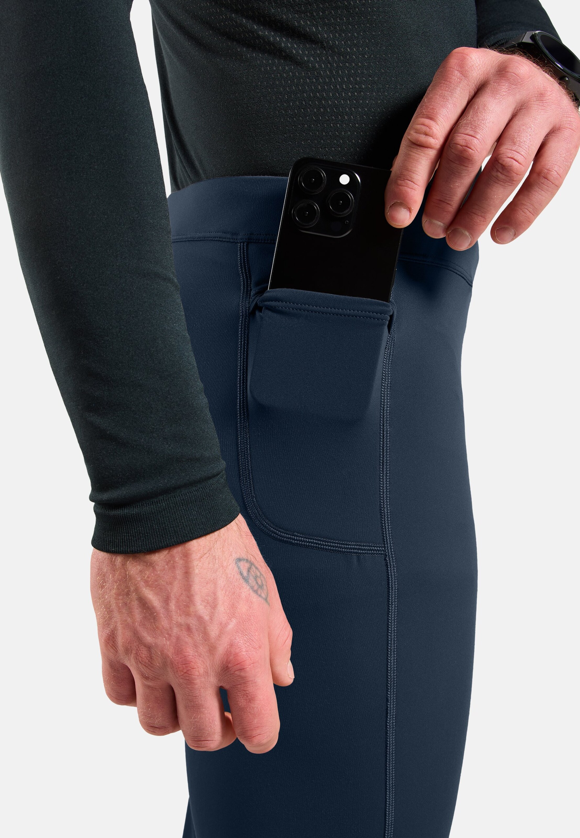 Essentials Warm Lauftights 2.0 in dark sapphire
