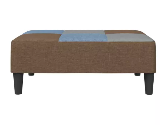 Repose-pied patchwork 77x55x31 cm tissu