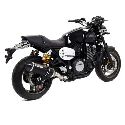 Silencieux Arrow Race tech Alu Dark embout carbone - Noir