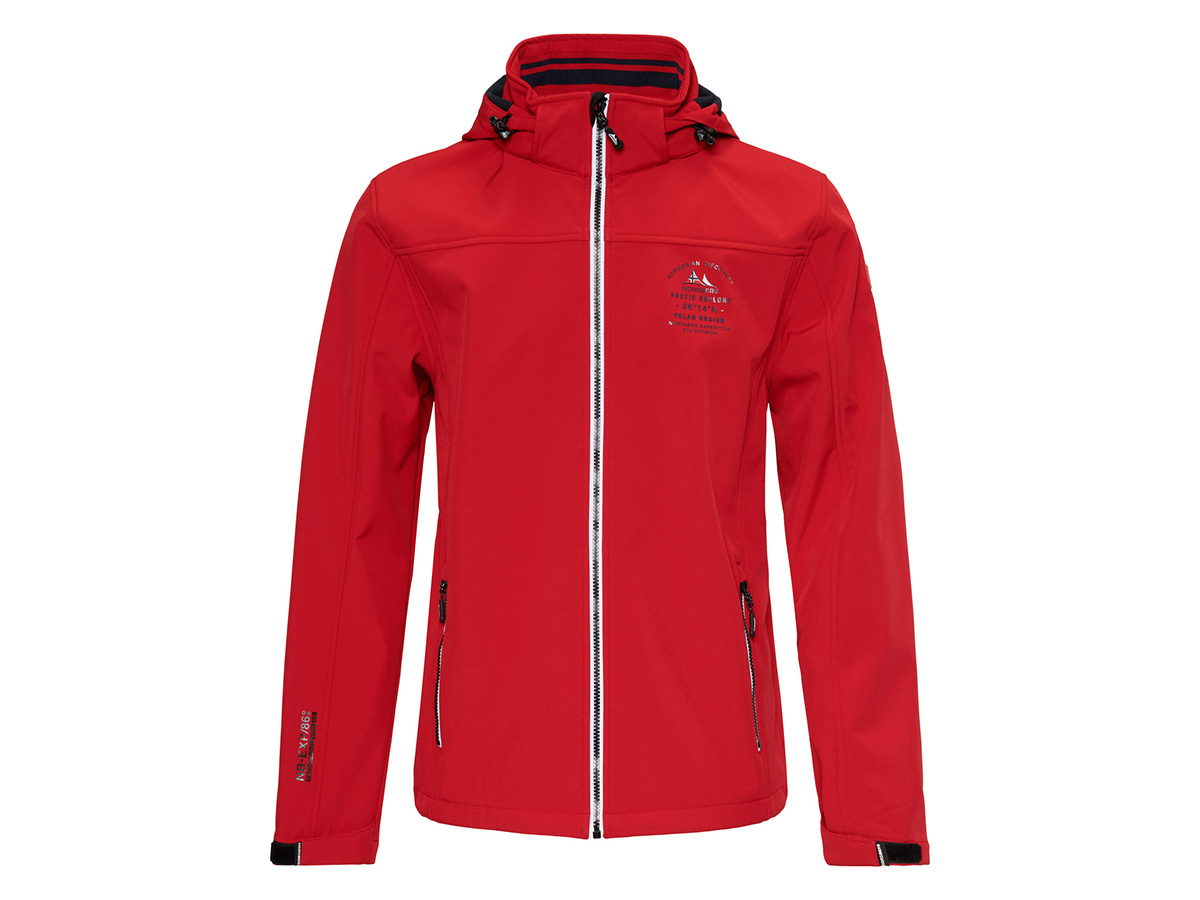 Nordberg Trond Red heren softshell jas