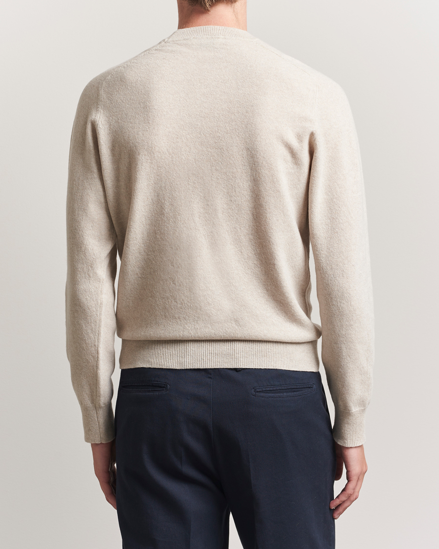 Altea Wool/Cashmere Crew Neck Pullover Beige