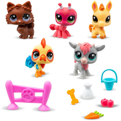 Littlest Pet Shop Farm Besties Figursett 5-Pack