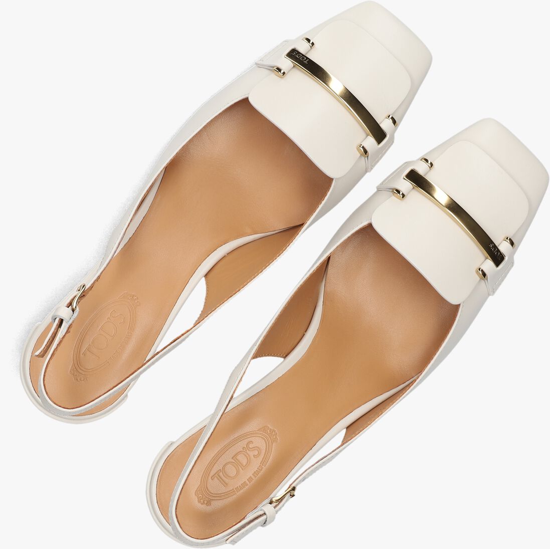 witte tod's pumps barretta attacchi