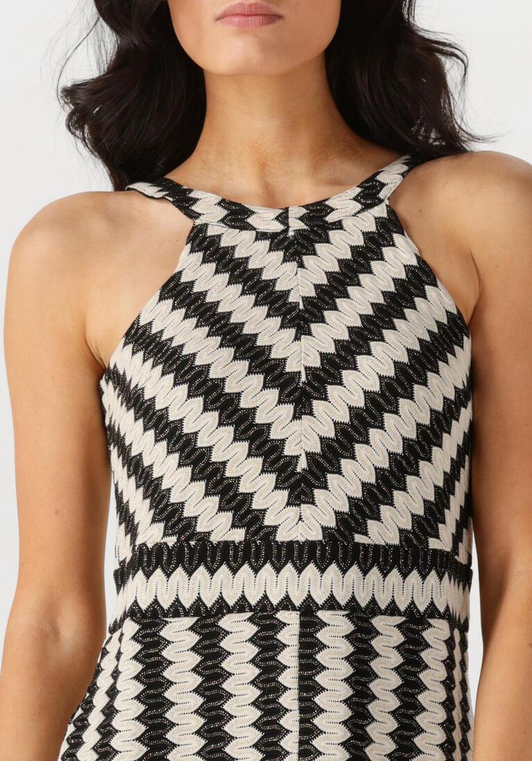 witte summum maxi jurk long halter fine crochet dress