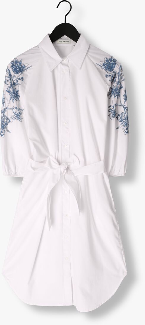 EST\\'SEVEN witte est'seven midi jurk emely dress