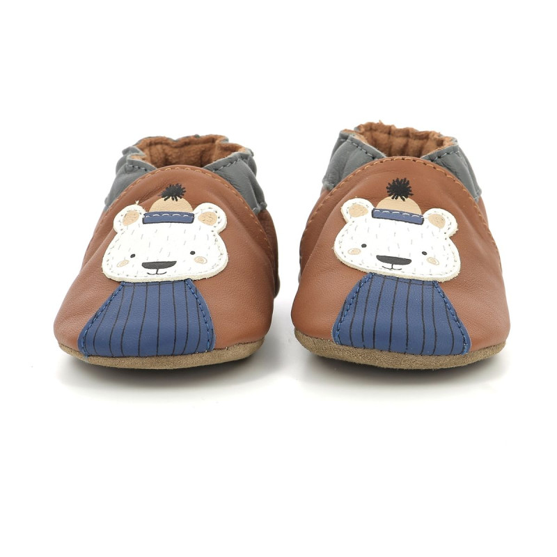 Robeez Robeez Chaussons Bear Style Marron Moka