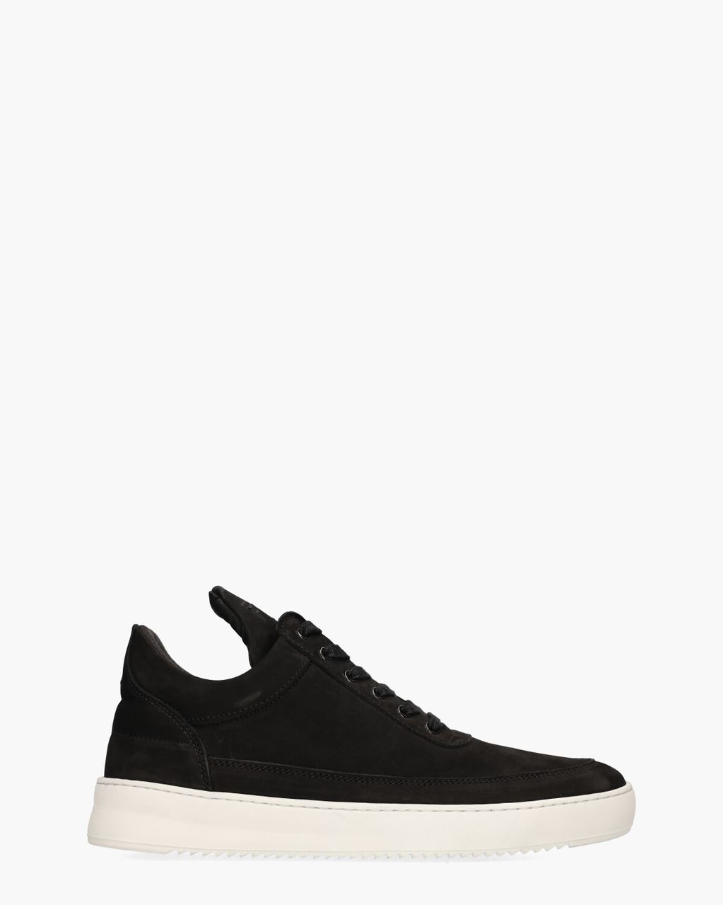 Filling Pieces Low Top Nubuck Zwart Herensneakers