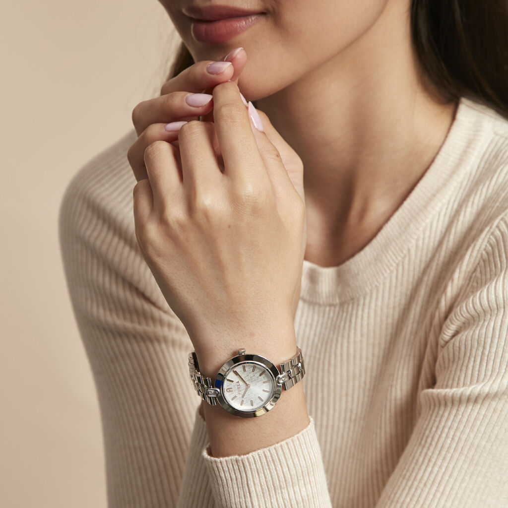 Montre Furla Logo Links Argenté