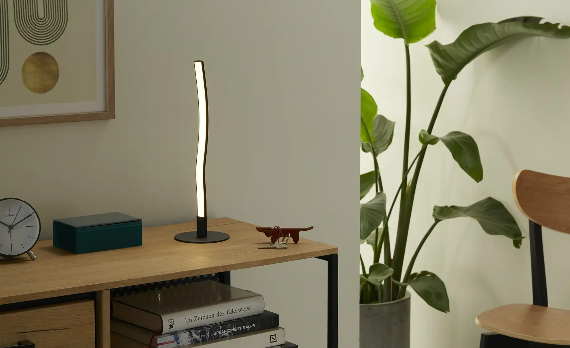 KHG LED-Tischleuchte, schwarz
