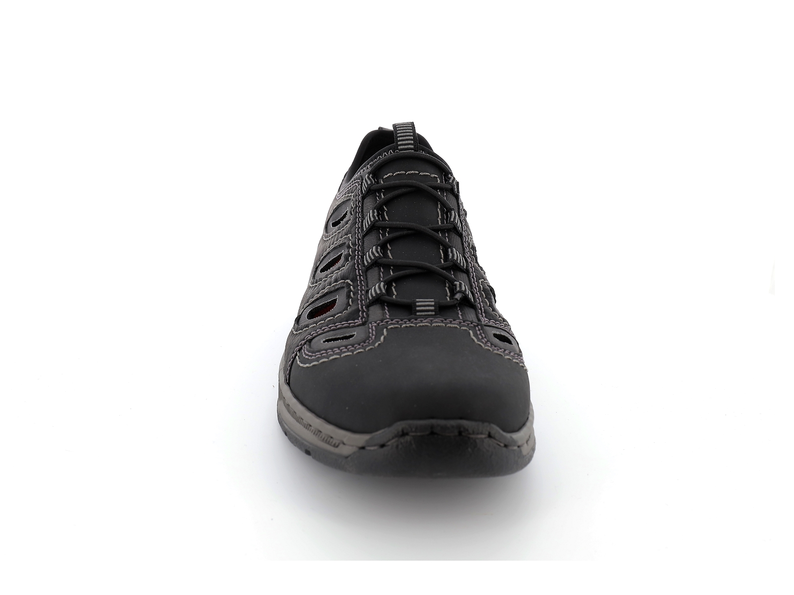 Rieker-14266 Synthétique Noir