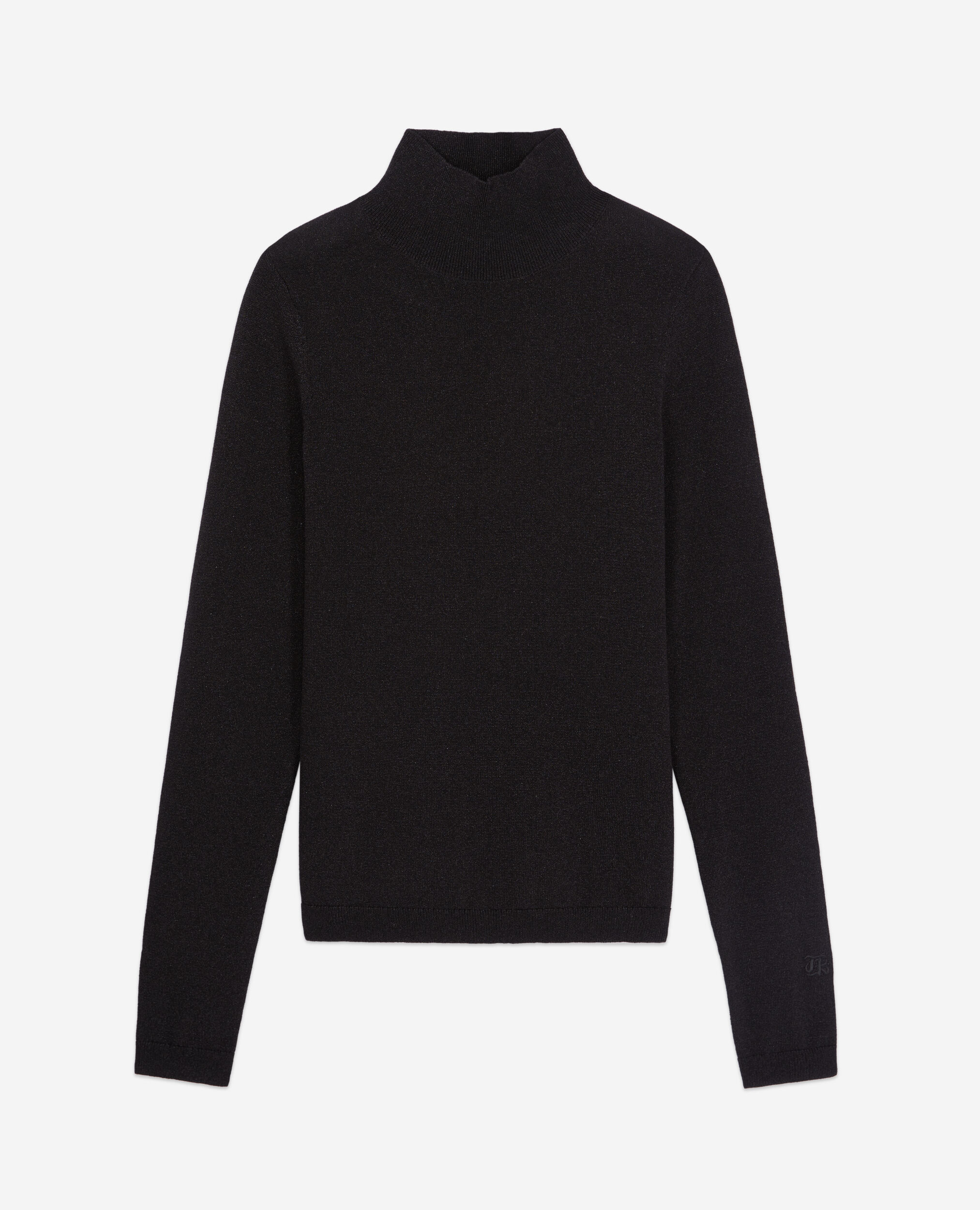 Black glitter effect sweater