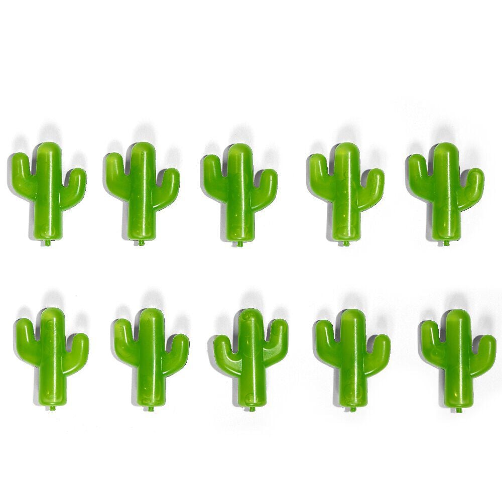 Lot de 10 glaçons réutilisables en forme de cactus 5x3,5cm