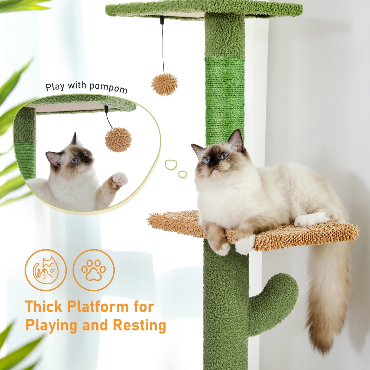 Pawz Road Kratzbaum deckenhoch grün