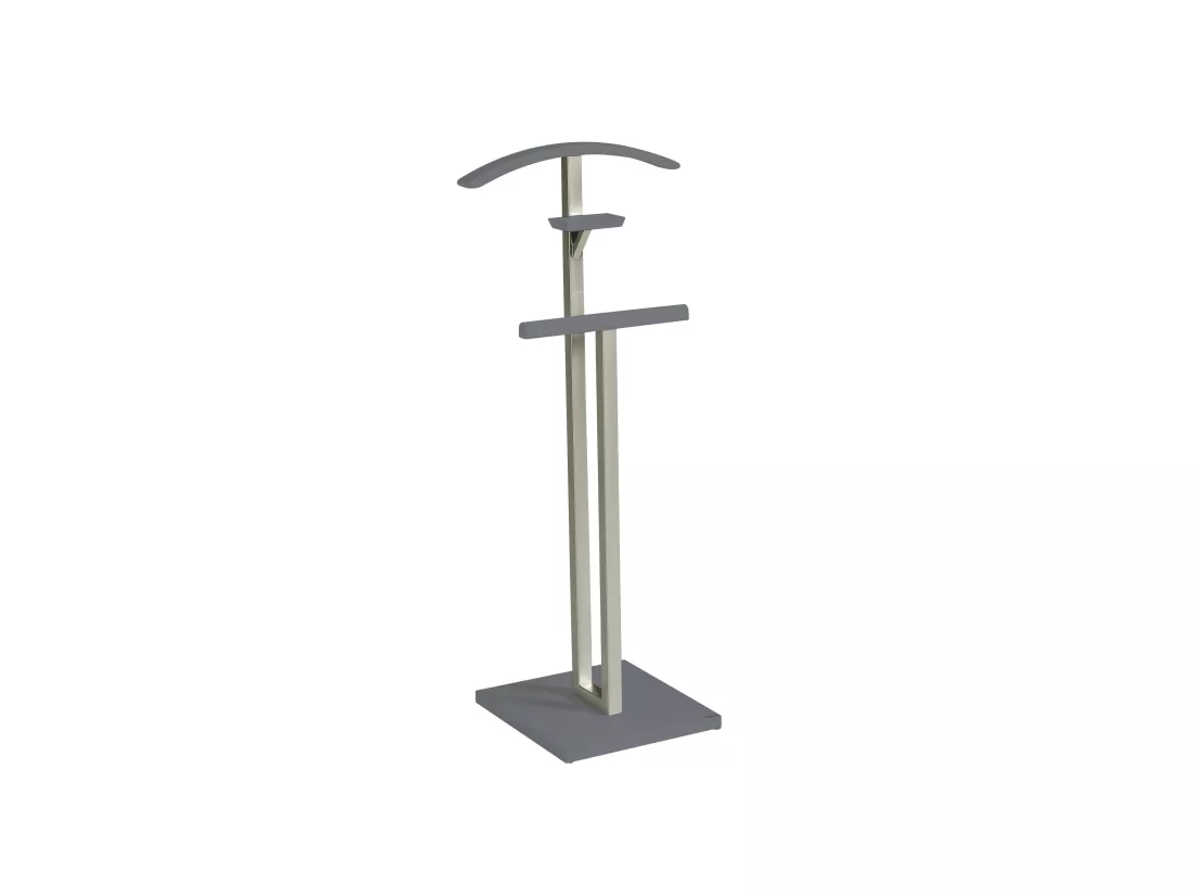 Valet de nuit - H116cm x L46cm x P34cm - hêtre massif gris - New York