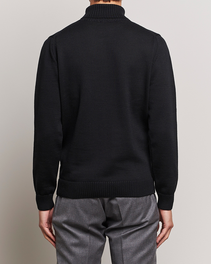 Stenströms Chunky Merino Rollneck Black