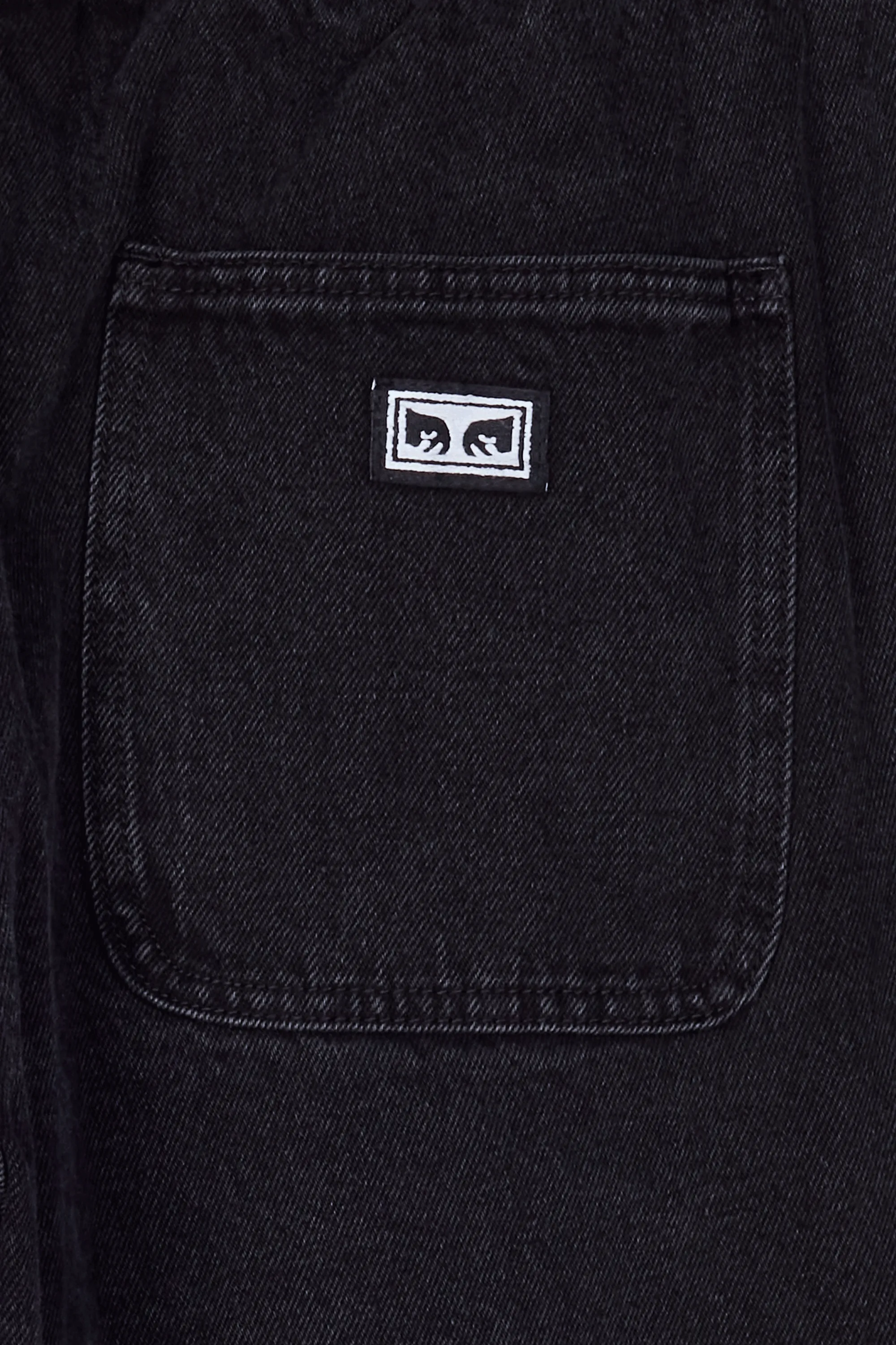 OBEY Jean droit EASY DENIM Noir