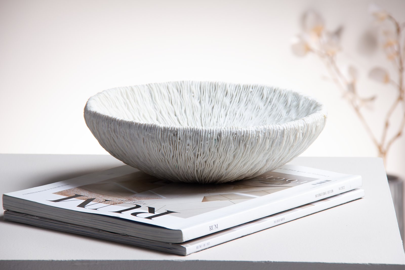 Resin fat Hvit Ø26 cm