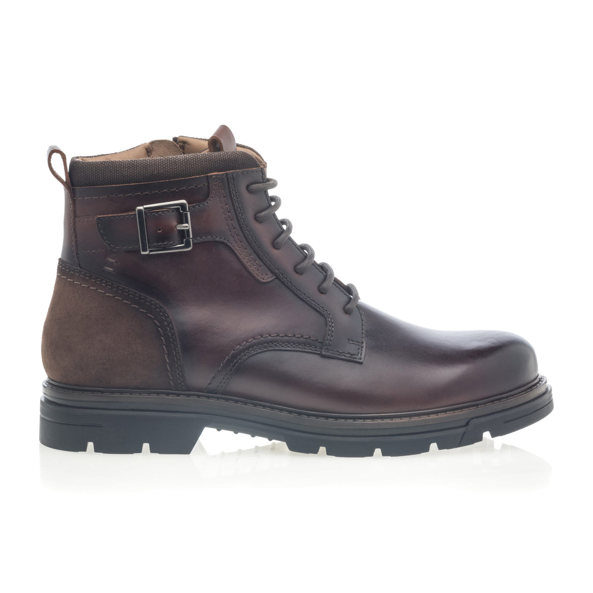Bottines Homme en cuir cognac