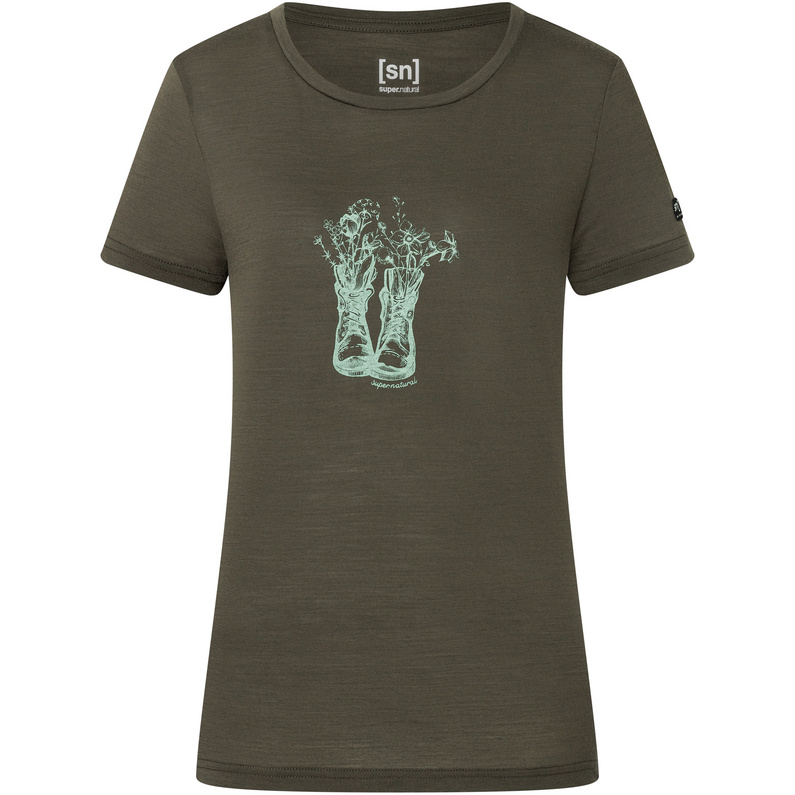 Super.Natural Damen Flower Boots T-Shirt