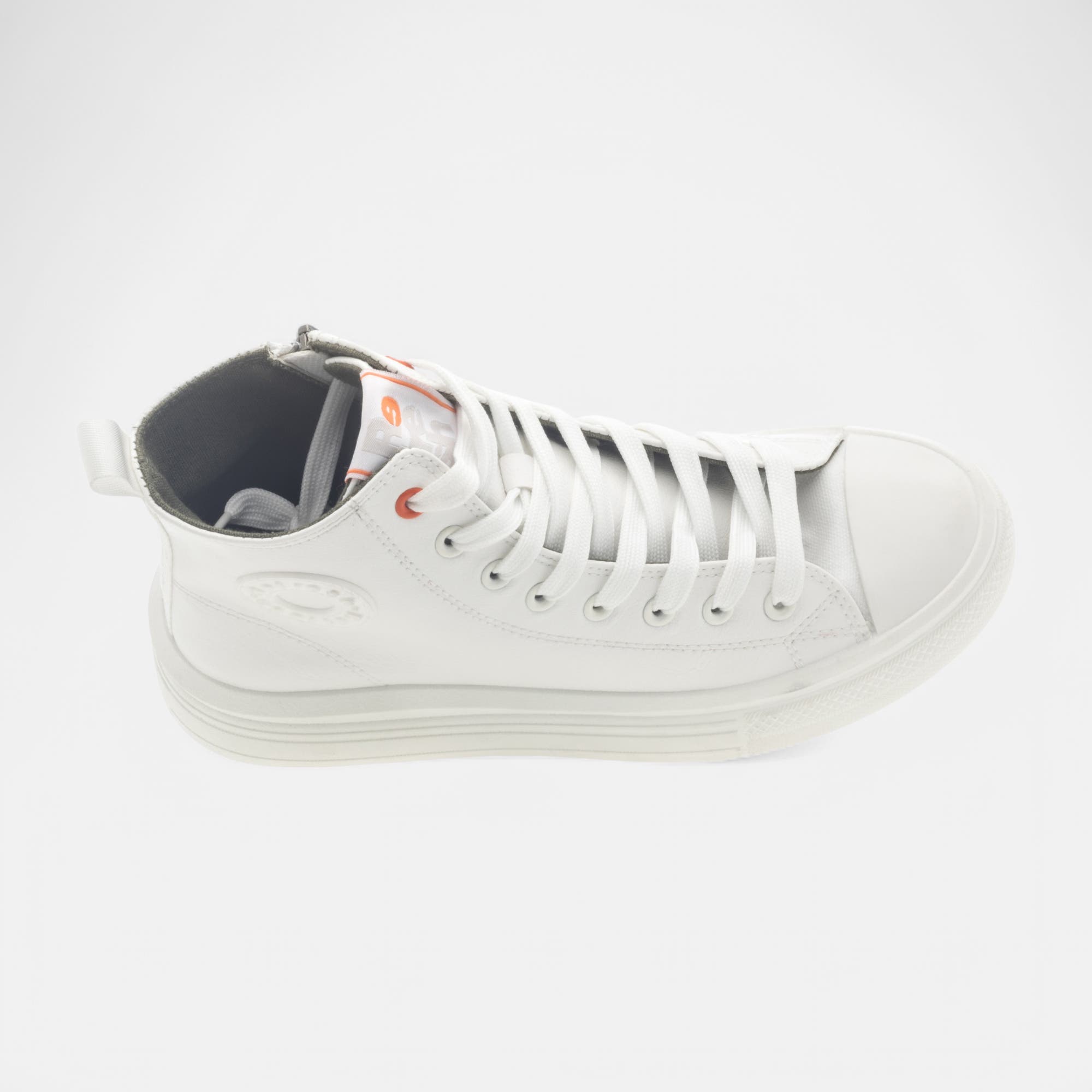 Baskets hautes Femme blanc