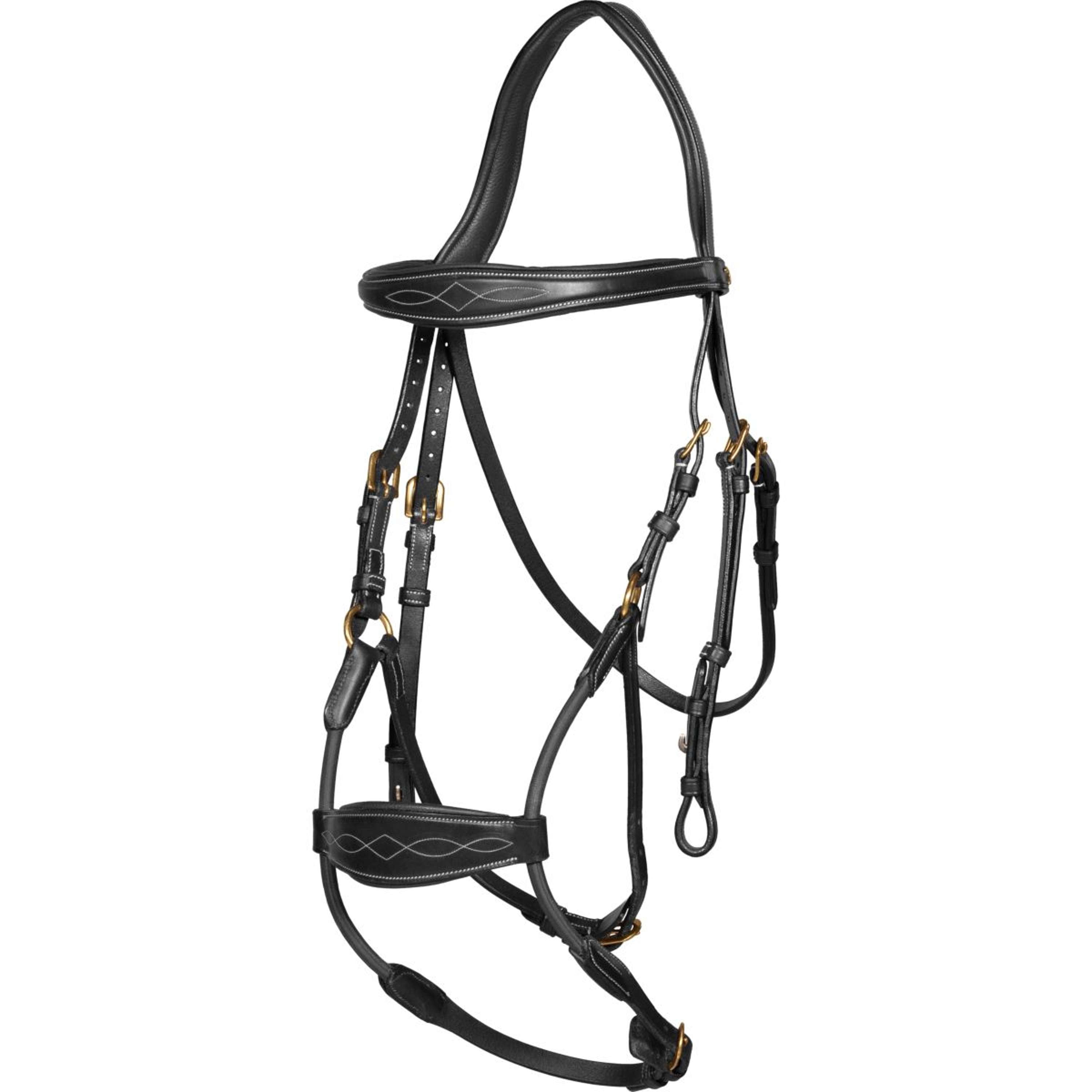 Dyon Hoofdstel Elastic Hybrid Zwart
