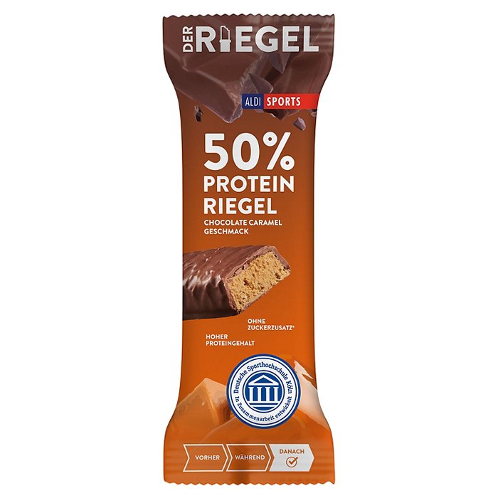 ALDI SPORTS Premium High Protein Riegel 45 g, Chocolate-Caramel