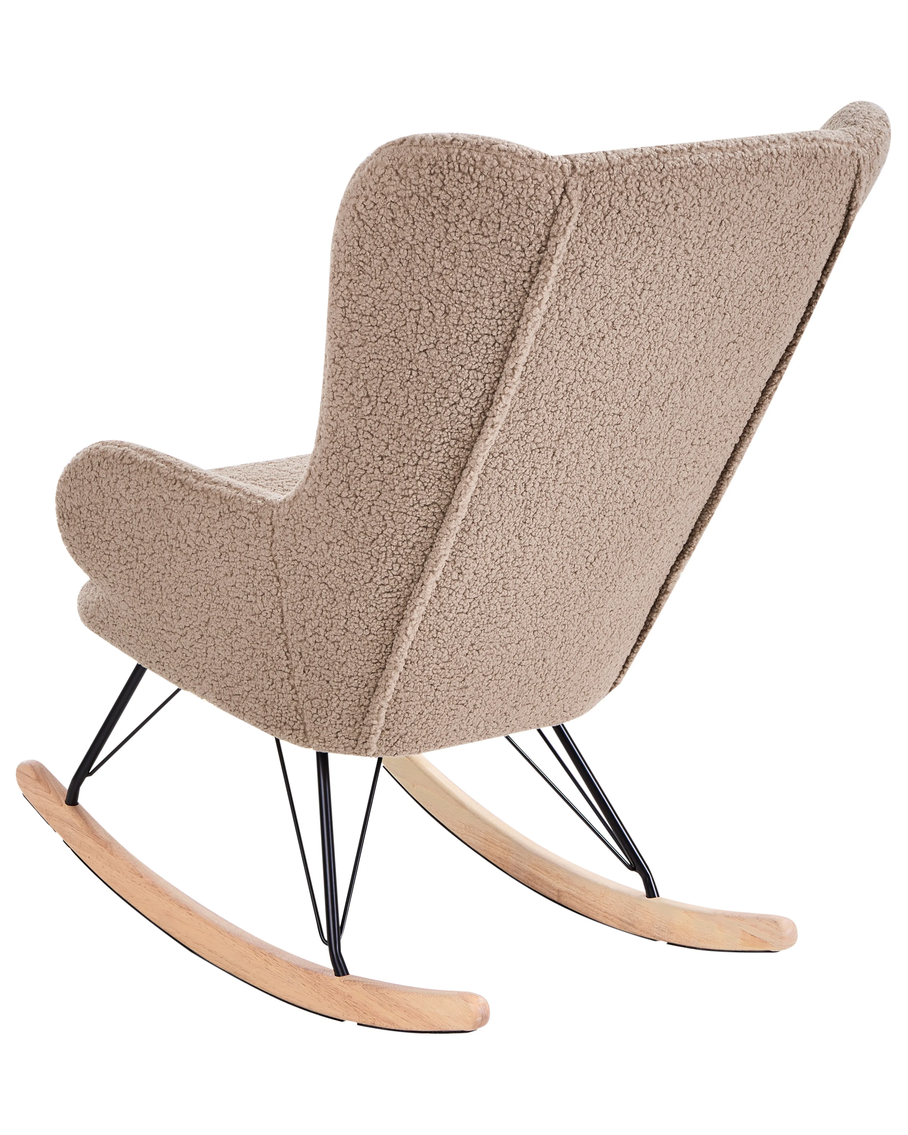 Schommelstoel LUOMA Bouclé Beige