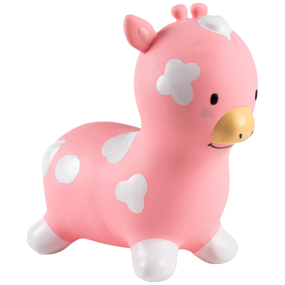 Aufblasbare Kuhhüpfer von Big Steps Play, rosa