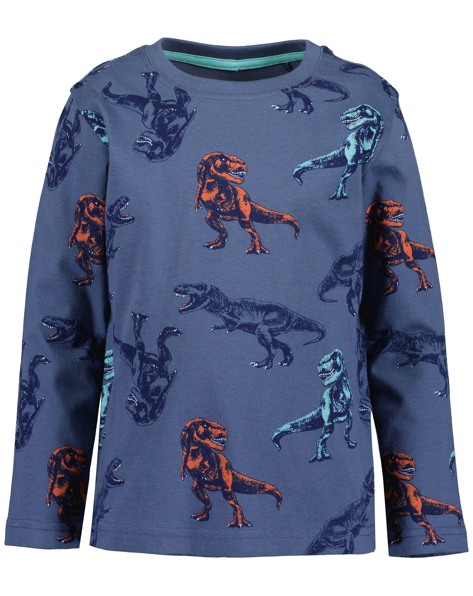 Langarmshirt T-REX AOP in jeansblau