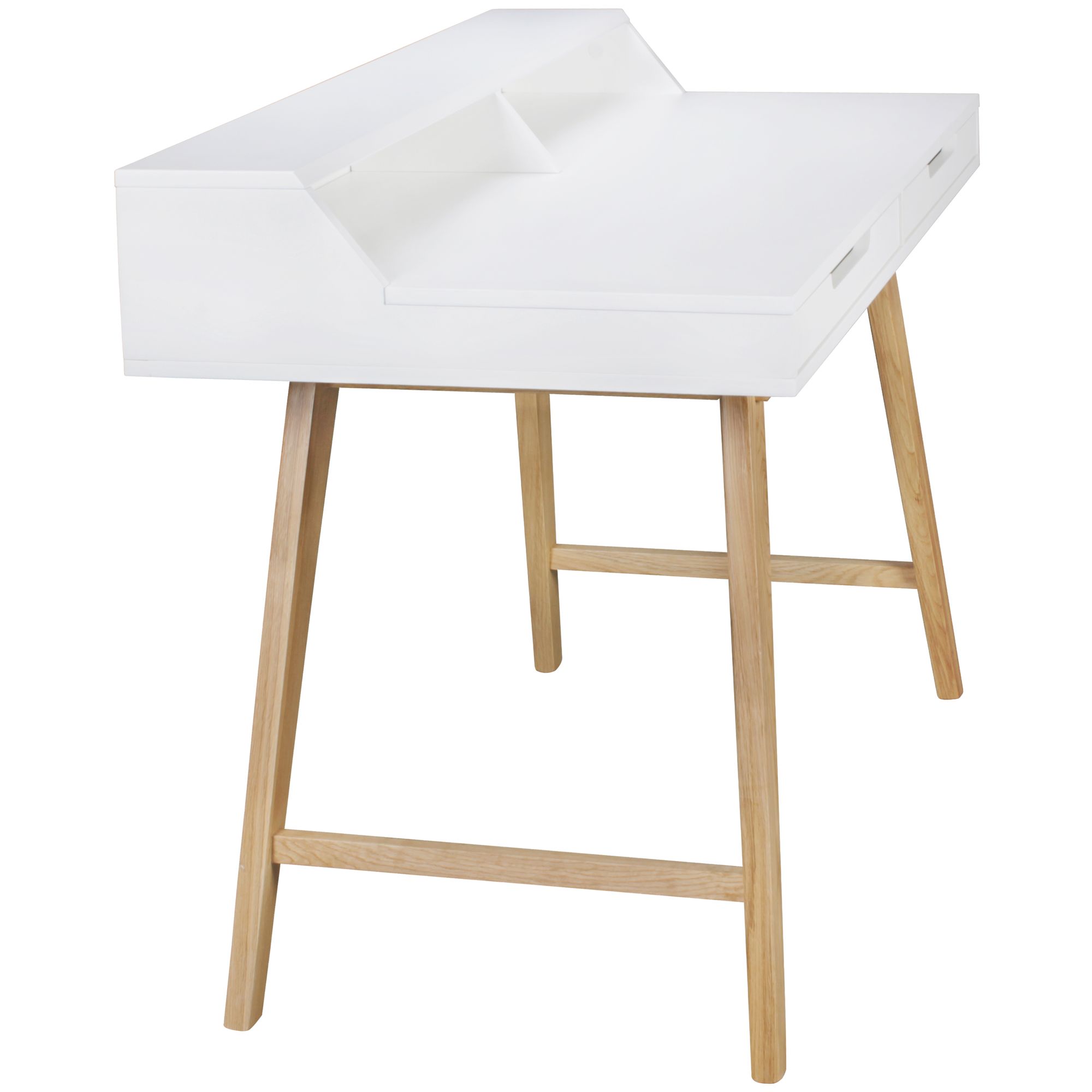 KADIMA DESIGN Moderner Schreibtisch, Skandinavischer Retro Look, Große Arbeitsfläche - Stilvoll & Praktisch