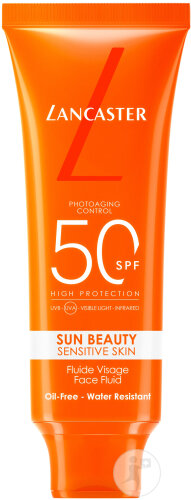 Lancaster Sun Sensitive Luminous Tan Fluide Lacté Non-Gras IP50 Visage Peaux Sensibles 50ml