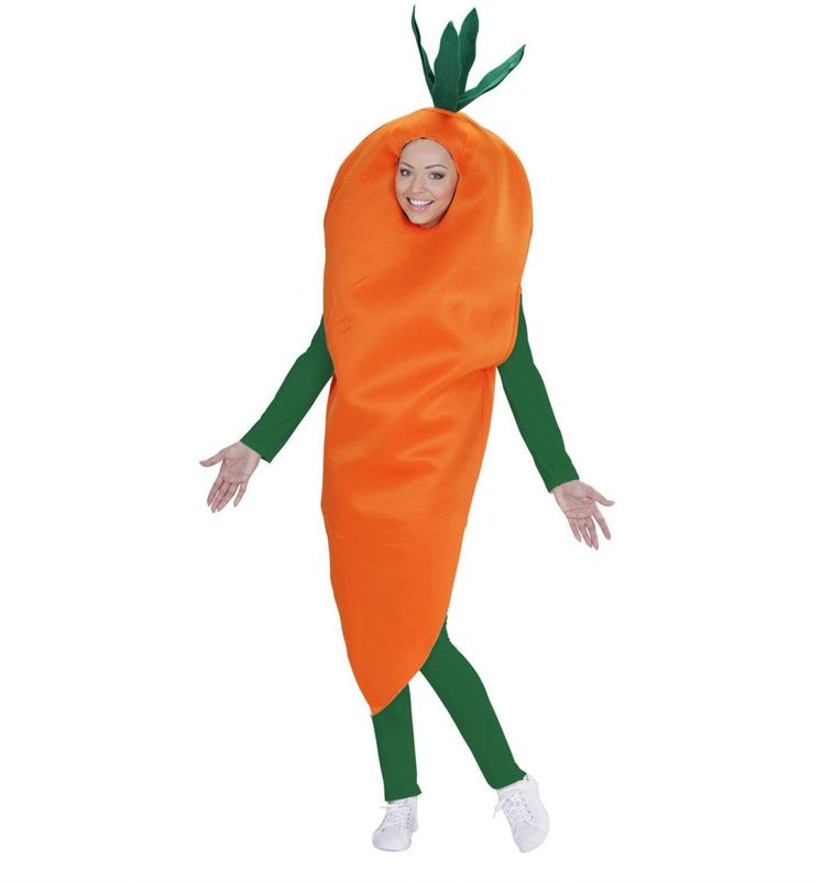 Widmann - Wortelkostuum - Oranje - Groen - Voor Feest