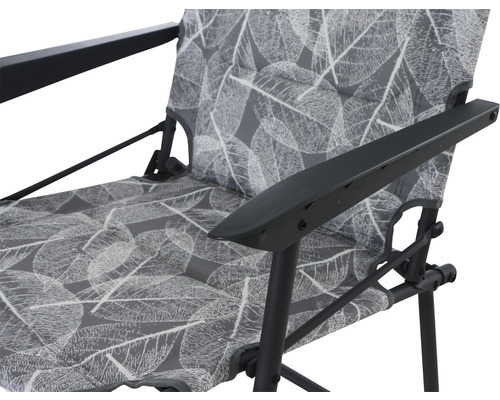 Siena Garden RPET kampeerstoel, 45x45x101 cm, antraciet
