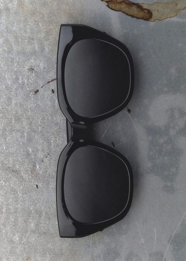 MANGO Squared frame sunglasses Black