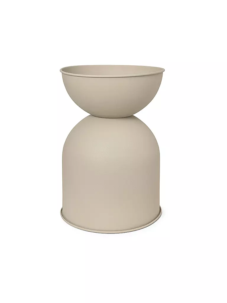FERM LIVING Blumentopf - Hourglass Pot Medium Beige  beige
