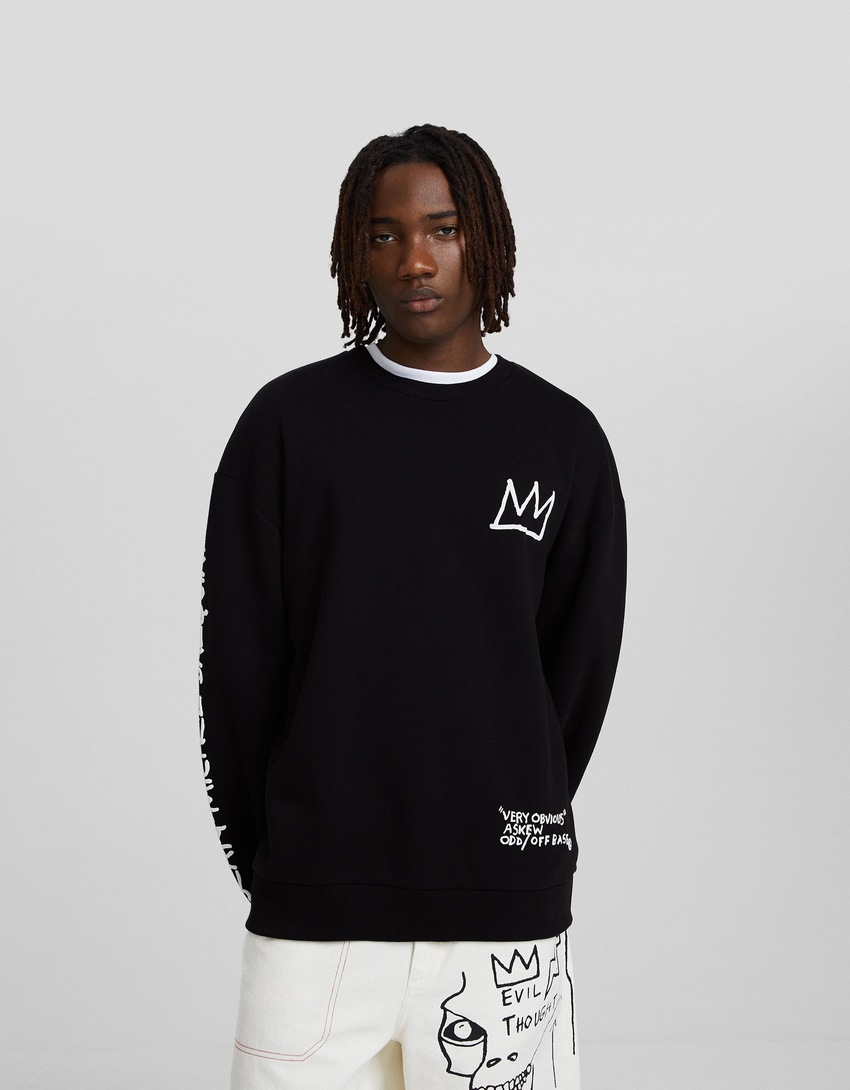 Moletom com estampa de Jean-Michel Basquiat