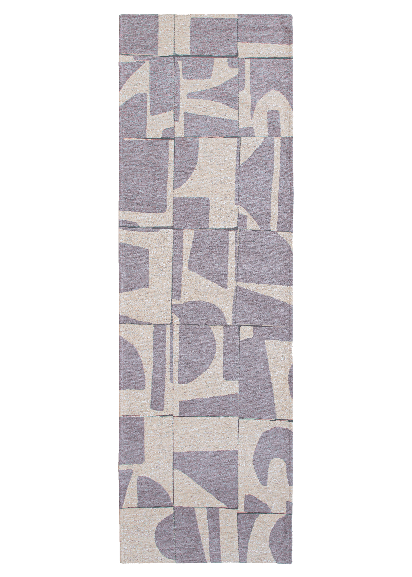 Ecorugs vloerkleed Papercut grijs 80x250 cm