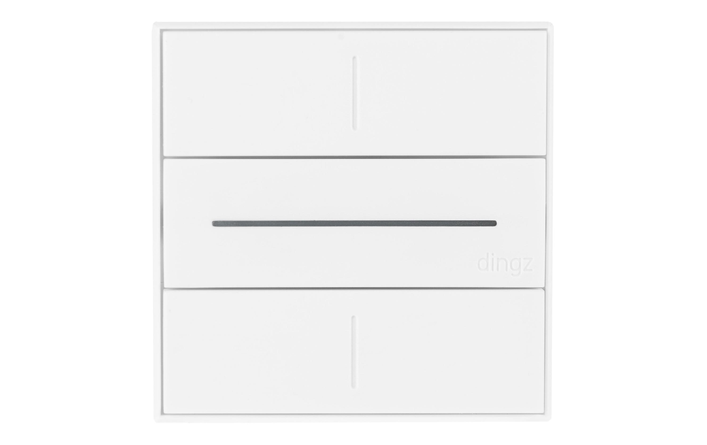 WLAN-Schalter «dingz» UP weiss<br>WiFi Funk-Schalter «dingz» für Licht, Storen und Heizungssteuerung UP weiss