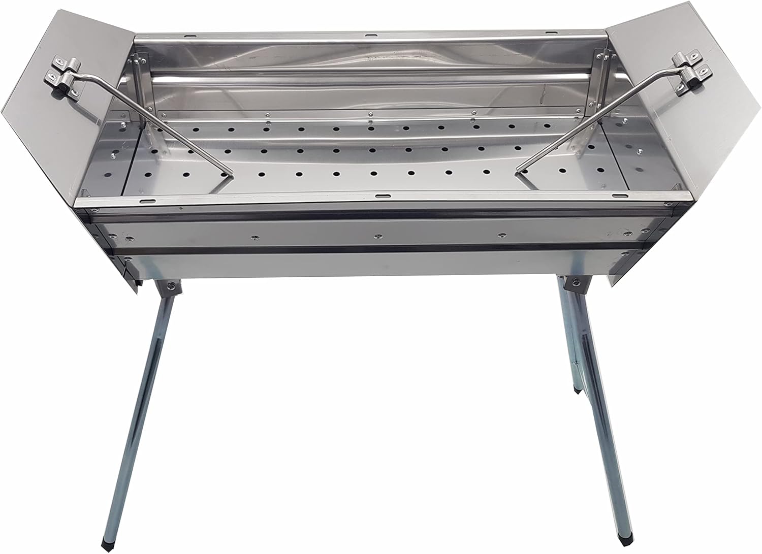 Mangal Grill Ararat Edelstahl 2mm Schaschlikgrill mit verstellbare Grillhöhe